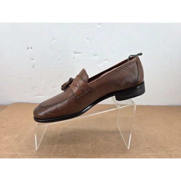 Johnston & Murphy Men\'s Cognac Brown Leather Tassel Loafers Dress Shoes Size 8 main image 5
